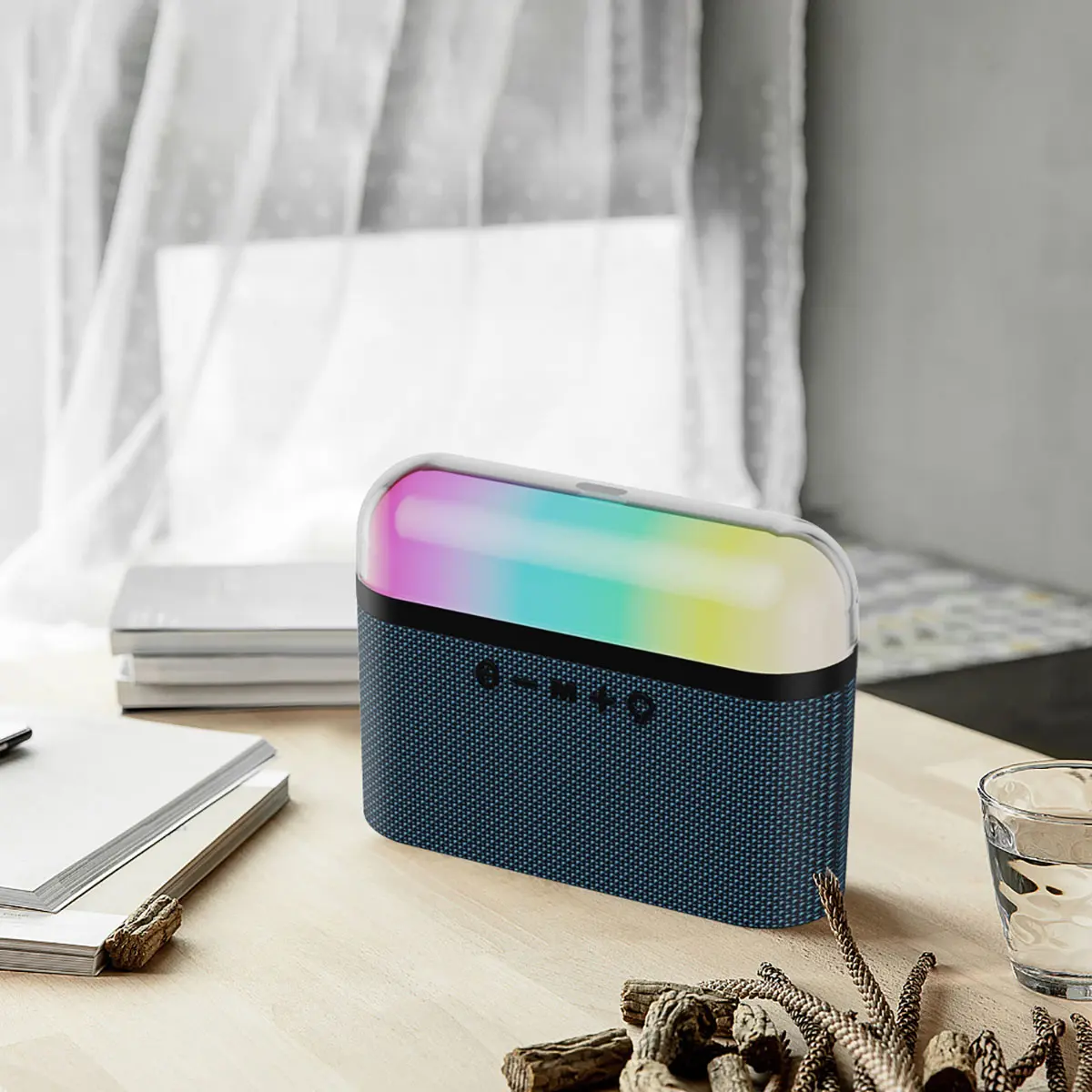 Wiwu P60 Thunder Bluetooth Hoparlör, RGB LED Işıklı ve 3000 mAh
