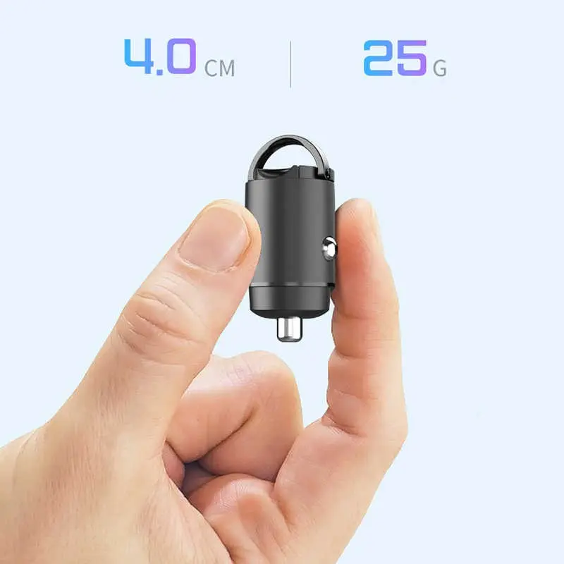 Wiwu PC301 Araç Şarjı, USB 3.0 Qualcomm Çıkışlı ve Çelik Gövdeli