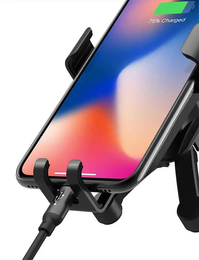Wiwu PL400 Araç Telefon Tutucu, Otomatik Mekanizmalı ve 360 Derece Dönebilen