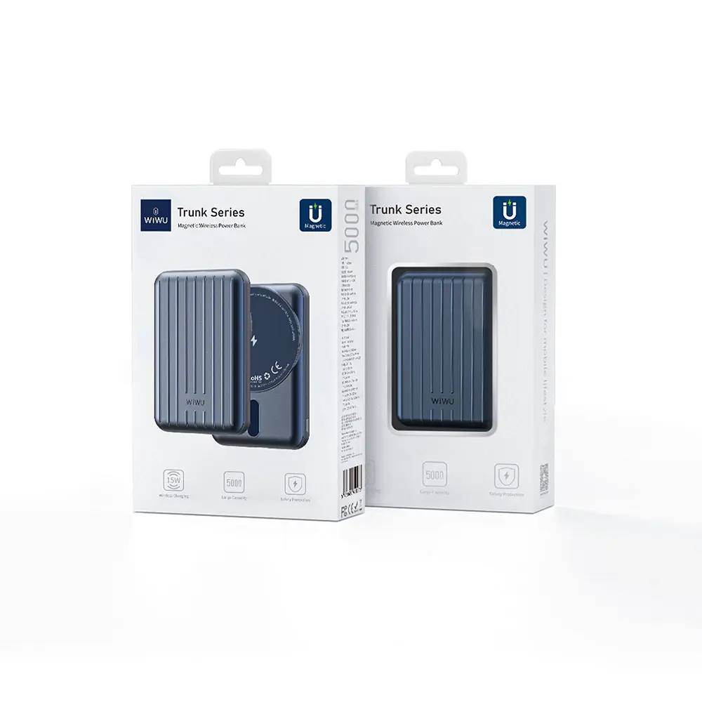 Wiwu PP02 5000mAh Manyetik Kablosuz Şarjlı Powerbank, 20W PD