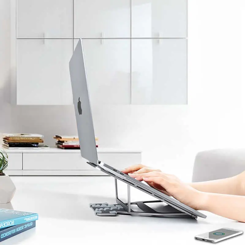 Wiwu S100 Katlanabilir Laptop Standı, 5 Kademeli Metal