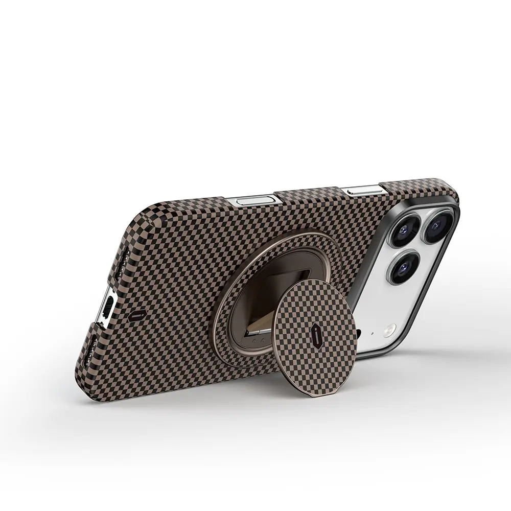 Wiwu Warriors Aramid Fiber 360° Dönebilen Magnetik Ring Stand Telefon Tutucu