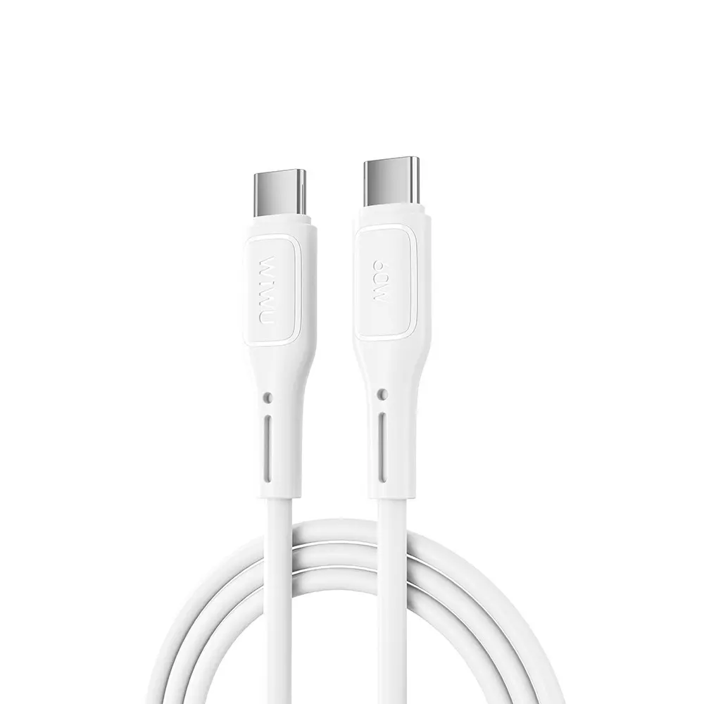 Wiwu Wi-C043E Starlink Type-C to Type-C Şarj ve Data Kablosu, 60W 1 m