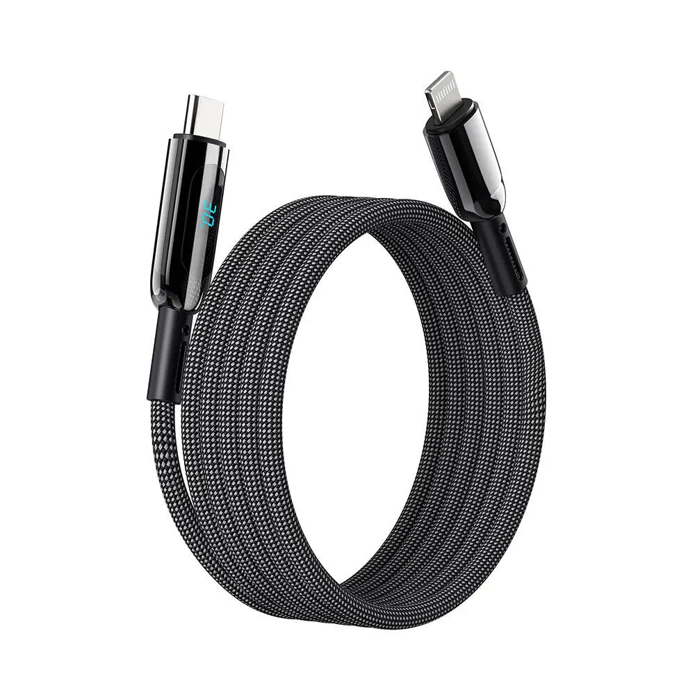 Wiwu Wi-C041 MagQ USB-C to Lightning Şarj ve Data Kablosu, 30W