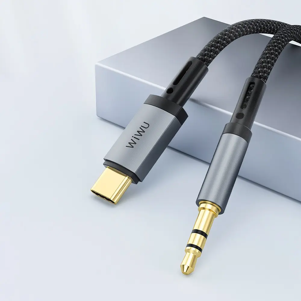 Wiwu Wi-C048 Legend Audio Type-C to 3.5 mm Aux Ses Kablosu, 1.5 m