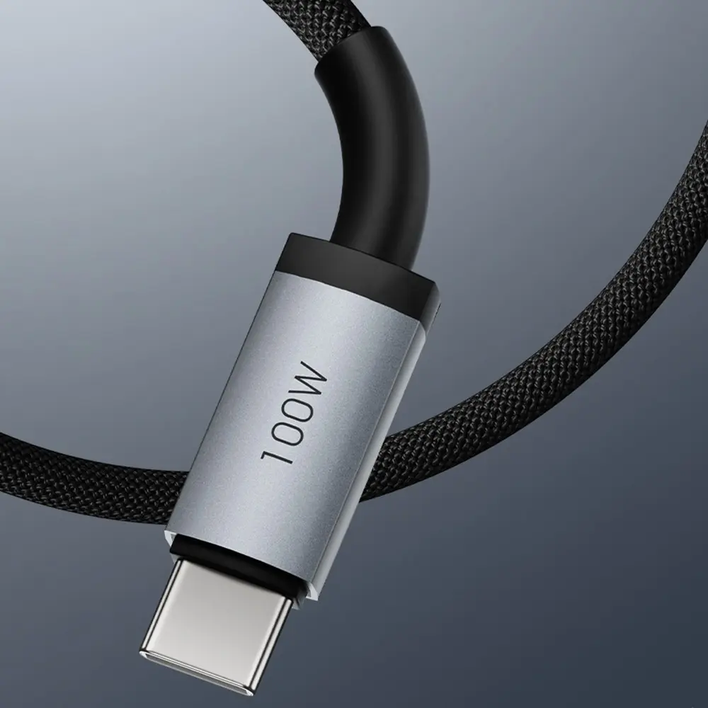 Wiwu Wi-C050 Legend 3'ü 1 Arada 100W Şarj Kablosu, 1.2 m
