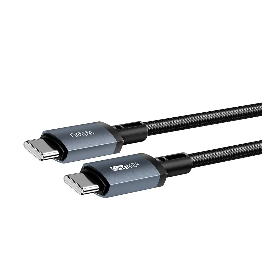 Wiwu Wi-C057 Titanlink Type-C to Type-C 60W PD Şarj ve Data Kablosu 1 m