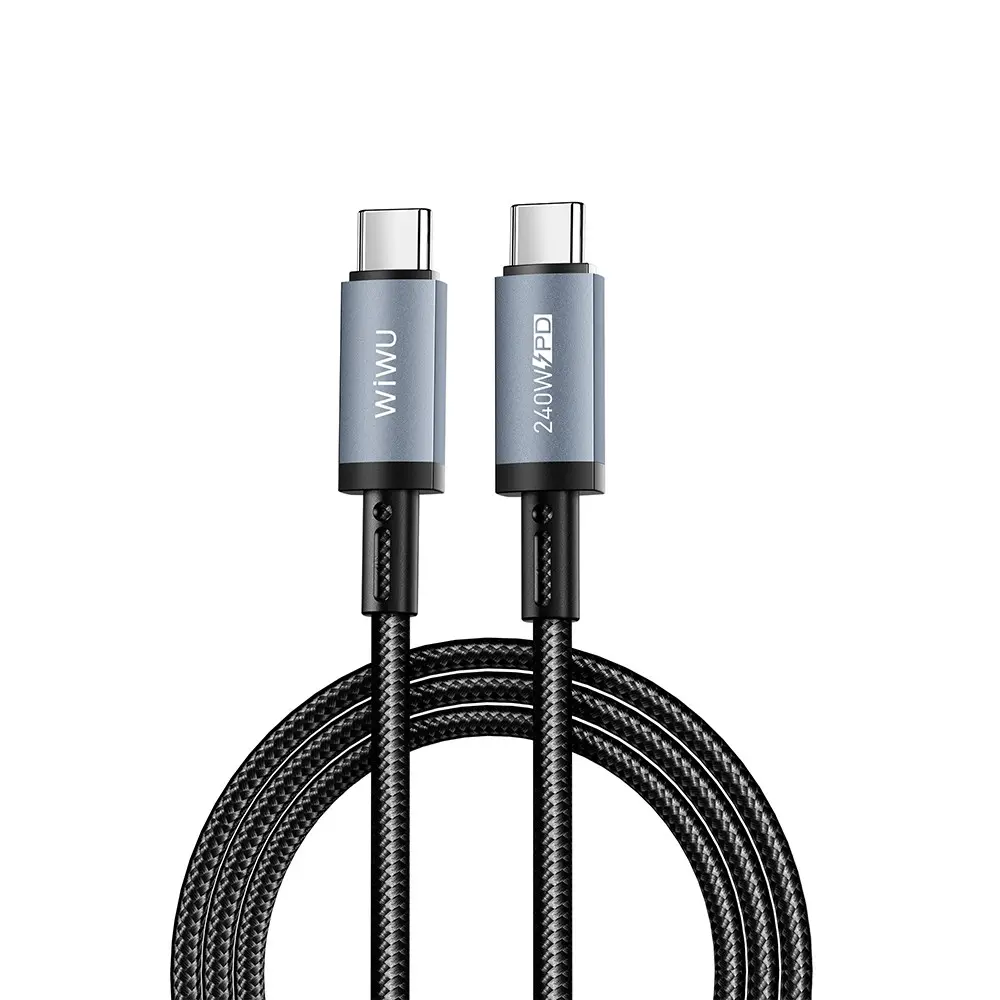 Wiwu Wi-C058 Titanlink Type-C to Type-C Şarj ve Data Kablosu, 240W 1.5 m