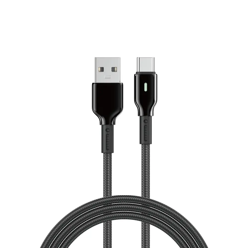 Wiwu Wi-C073 Drualink USB-A to Type-C Şarj ve Data Kablosu, 3A 1 m