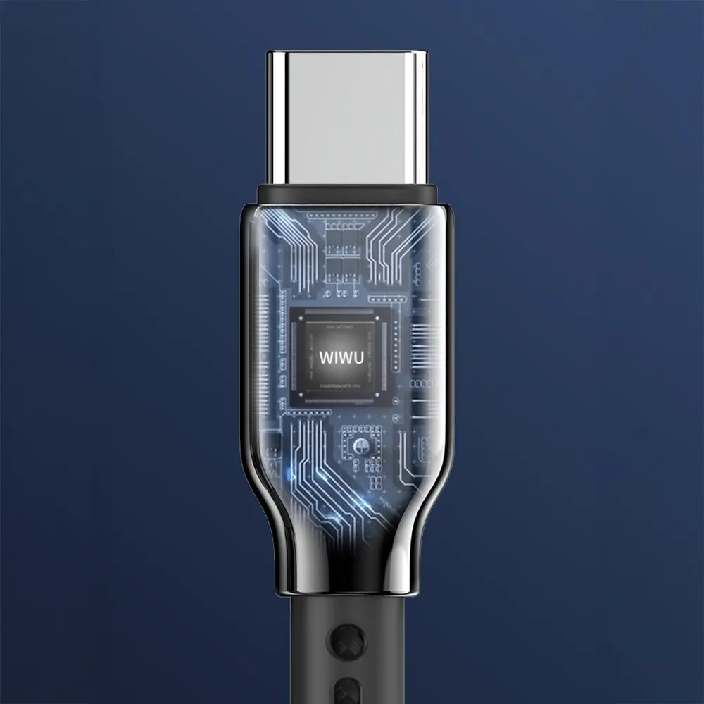 Wiwu Wi-C073 Drualink USB-A to Type-C Şarj ve Data Kablosu, 3A 1 m