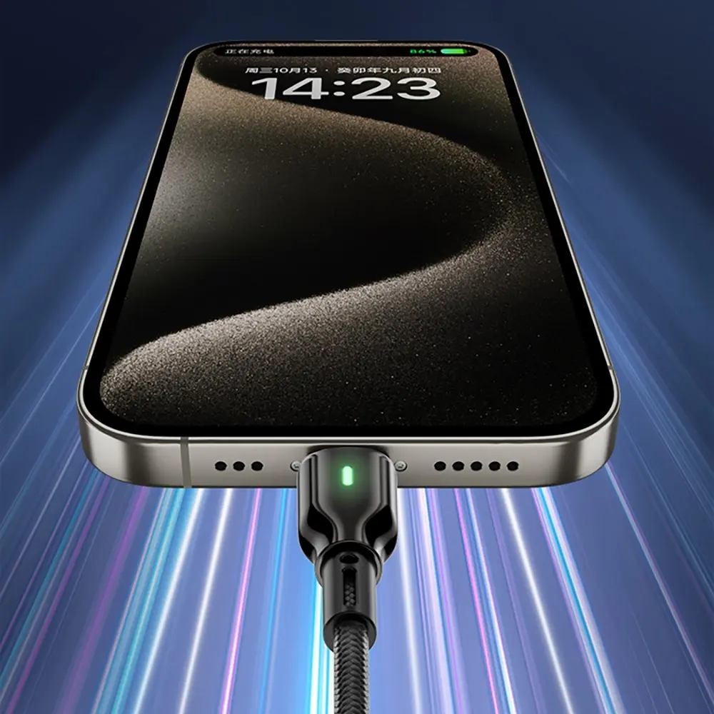 Wiwu Wi-C073 Drualink USB-A to Type-C Şarj ve Data Kablosu, 3A 1 m