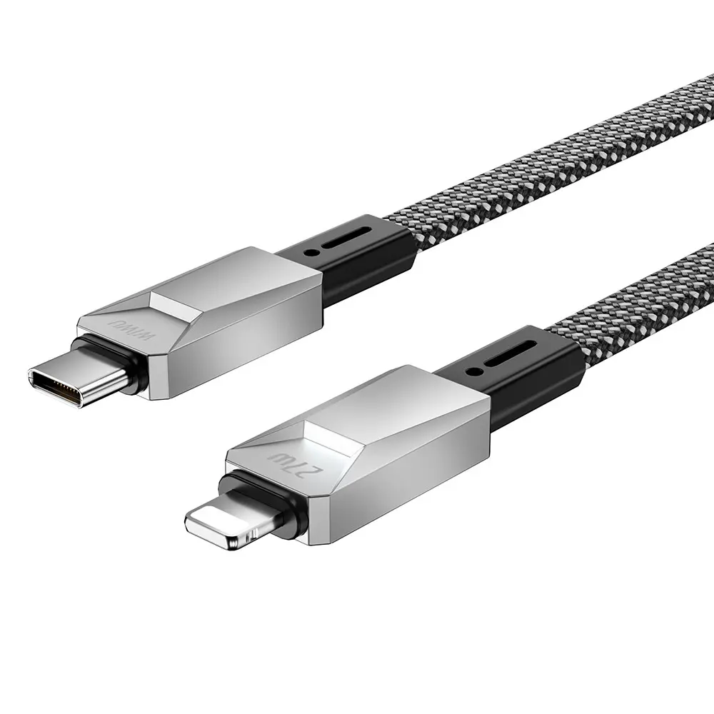 Wiwu Wi-C077 Cyberlink Type-C to Lightning Şarj ve Data Kablosu, 27W 1 m