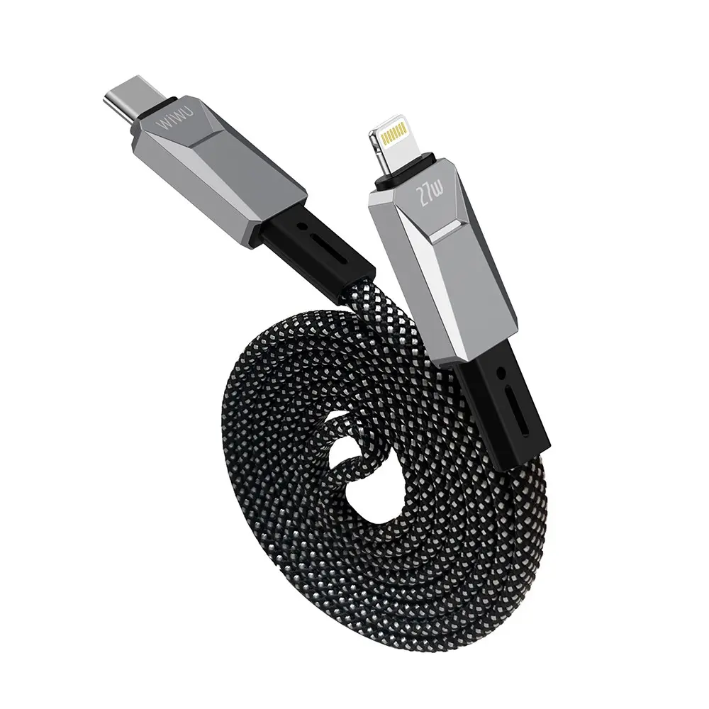 Wiwu Wi-C077 Cyberlink Type-C to Lightning Şarj ve Data Kablosu, 27W 1 m