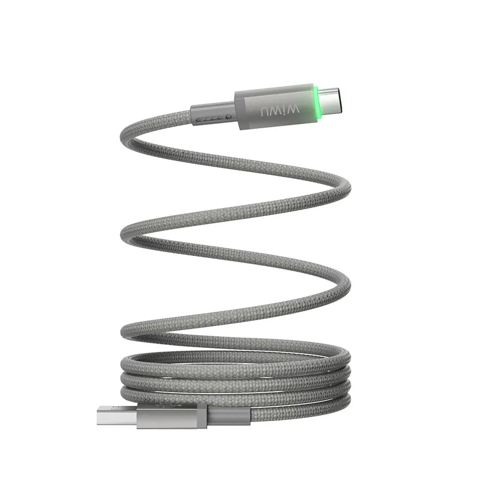 Wiwu Wi-C082 Maglink USB-A to Type-C Şarj ve Data Kablosu, 60W 1 m
