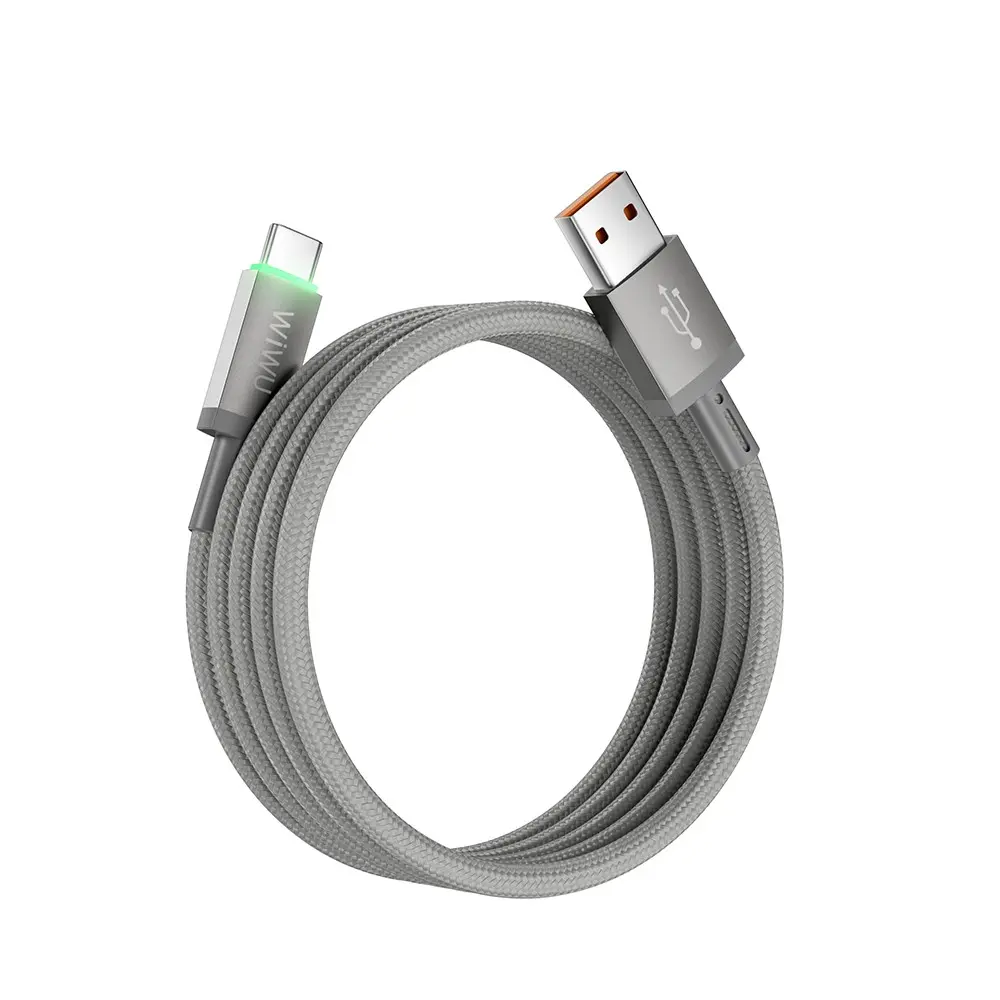 Wiwu Wi-C082 Maglink USB-A to Type-C Şarj ve Data Kablosu, 60W 1 m
