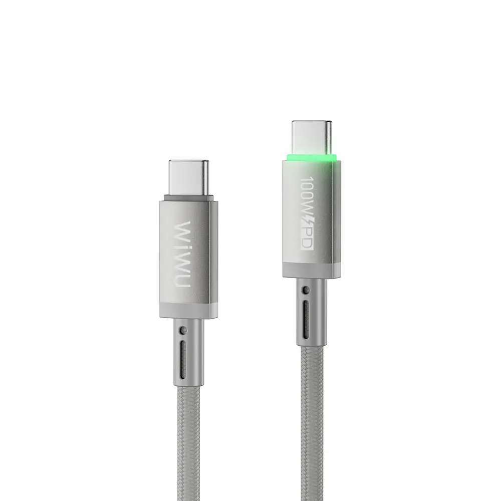 Wiwu Wi-C084 Maglink USB-C to USB-C Şarj ve Data Kablosu, 100W PD, 1M