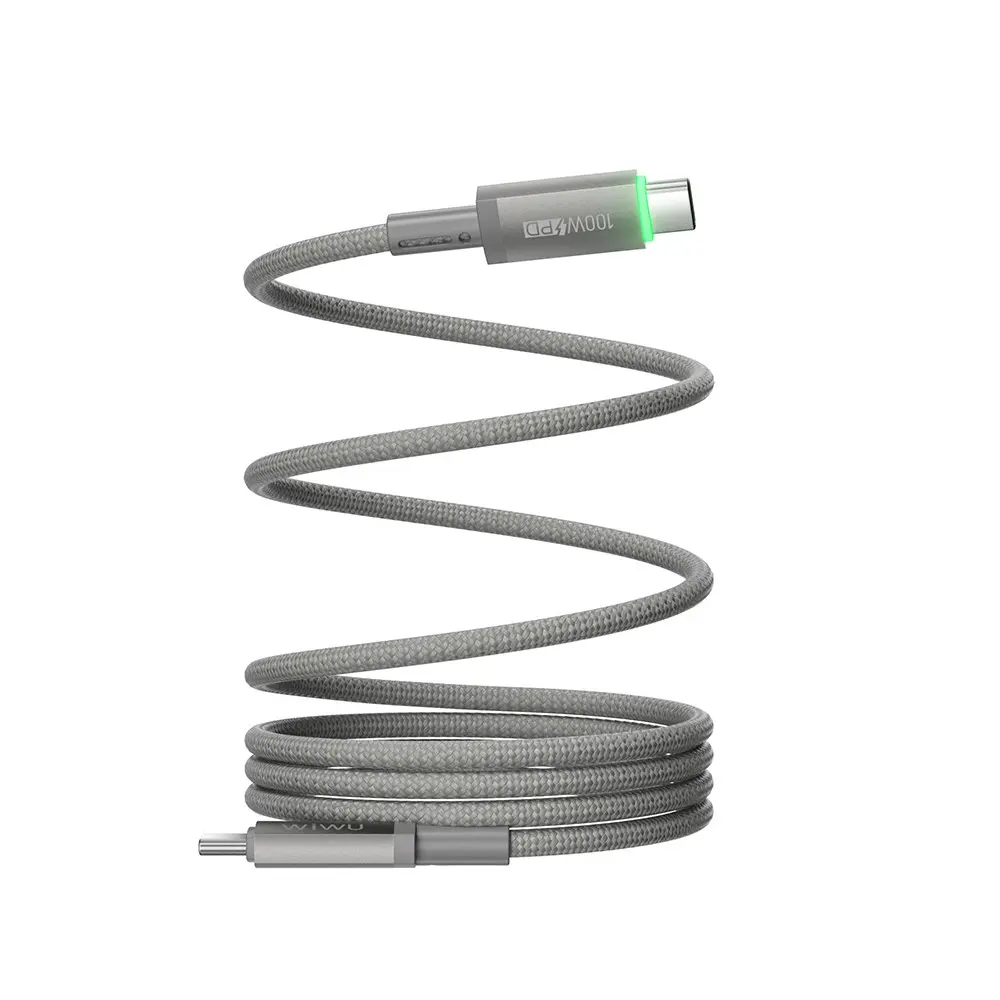 Wiwu Wi-C084 Maglink USB-C to USB-C Şarj ve Data Kablosu, 100W PD, 1M