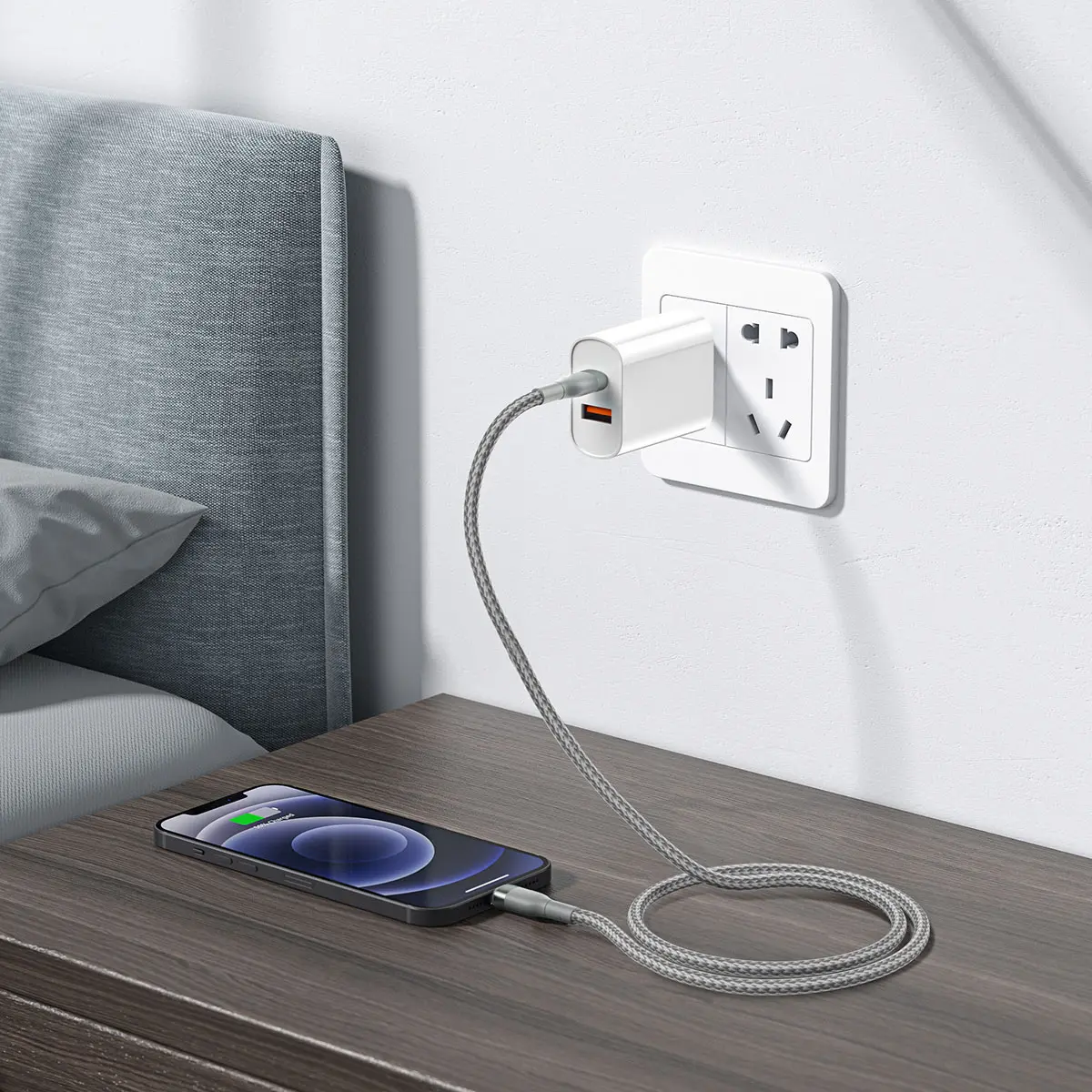 Wiwu Wİ-C017 Concise Serisi Type-C to Lightning PD Data Kablo 30W 1.2 Metre