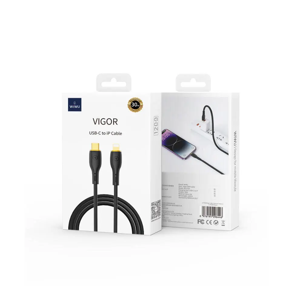 Wiwu Wi-C018 Vigor Type-C to Lightning PD Data Kablo 30W 1.2 m