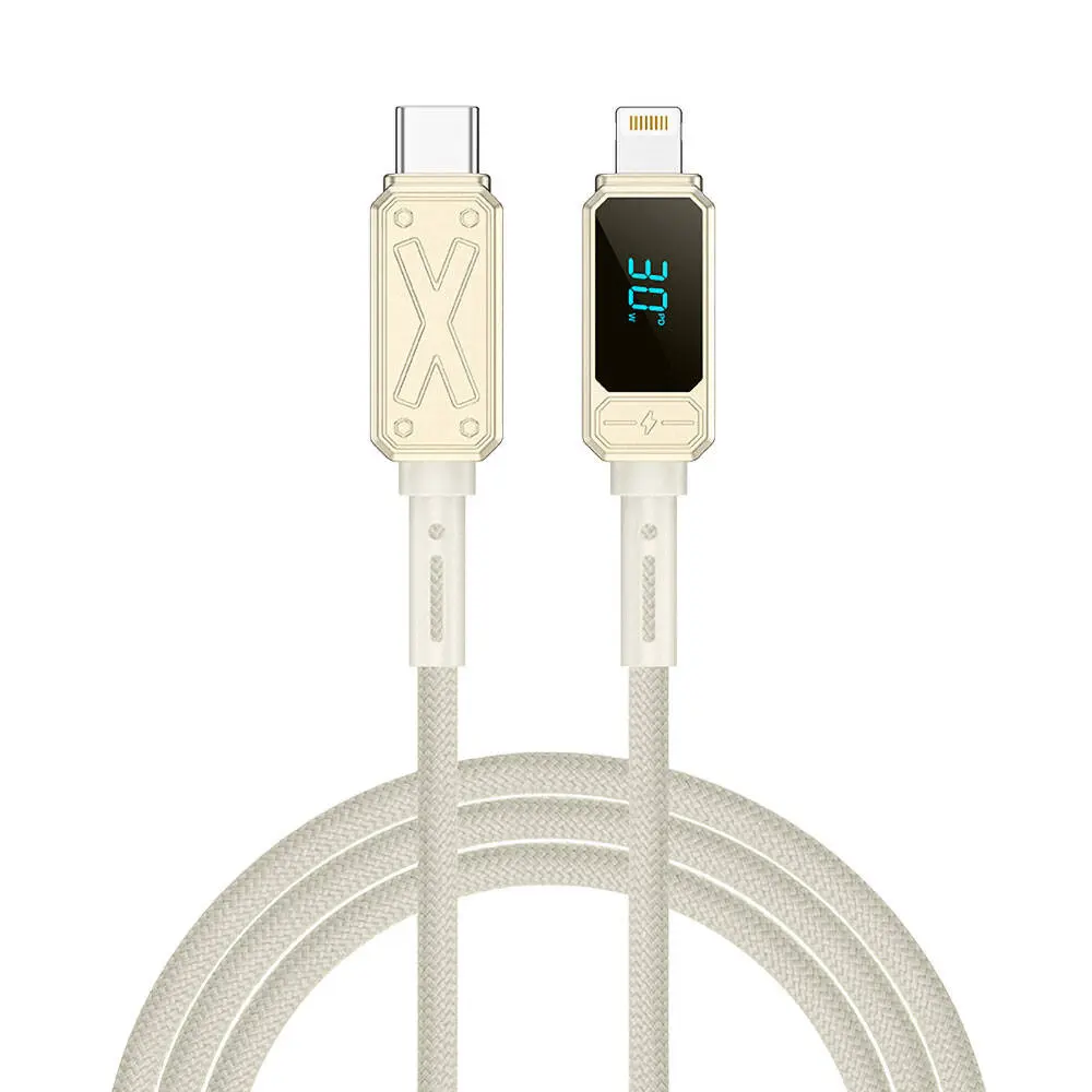 Wiwu Wi-C038 Titan Lightning to Type-C 30W PD Şarj ve Data Kablosu 1.2 m