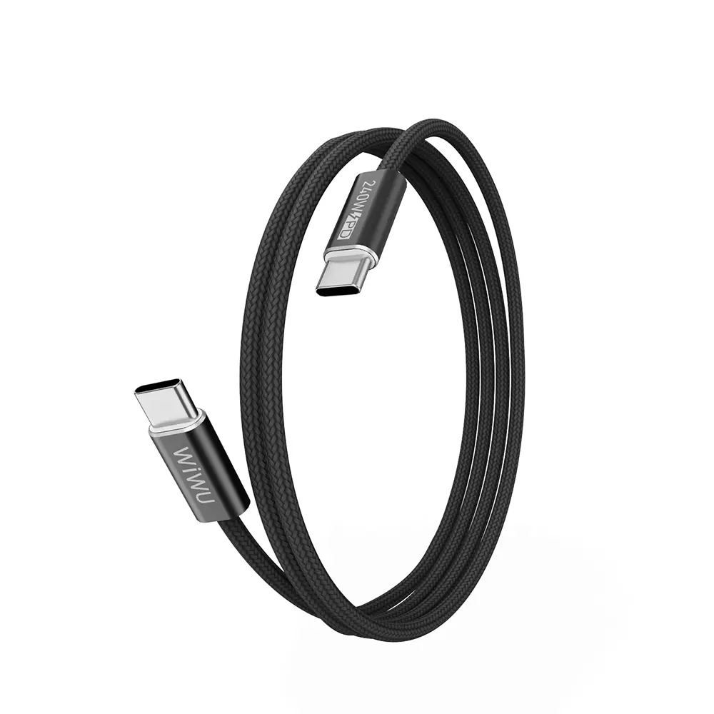 Wiwu Wi-C101 Essen Type-C to Type-C Şarj ve Data Kablosu, 240W 1.5 m