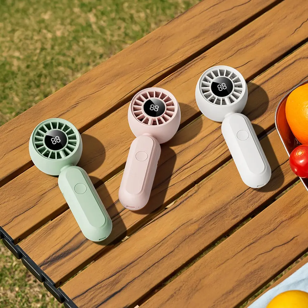 Wiwu Wi-FS017 Bubble Mini Pro Taşınabilir El Fanı, Katlanabilir ve LED Göstergeli