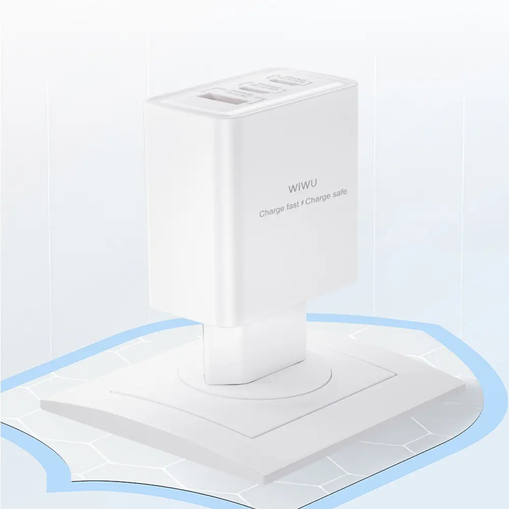 Wiwu Wi-G005 Essen GaN 65W 3 Portlu PD Hızlı Şarj Adaptörü