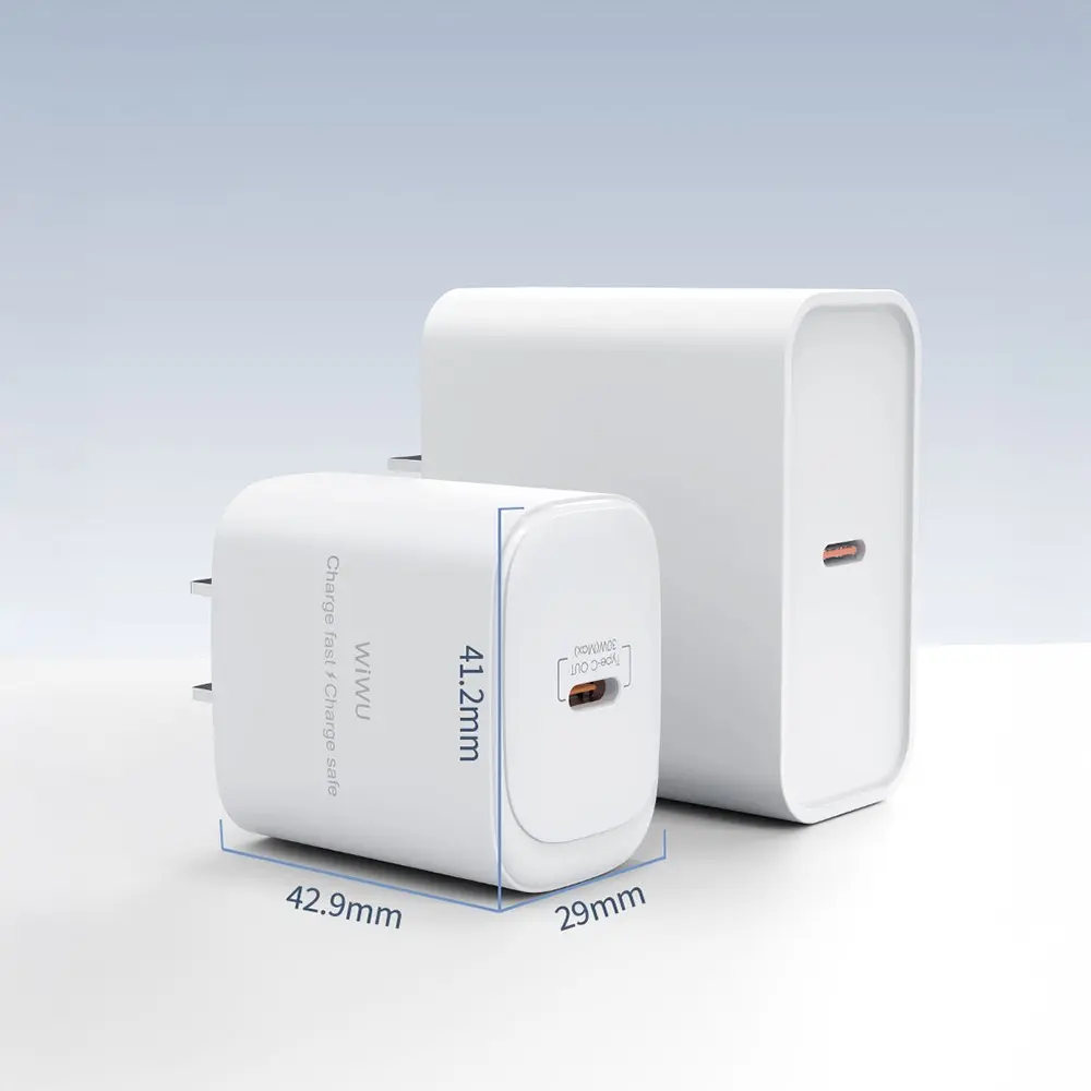 Wiwu Wi-G008 Essen GaN 30W PD Hızlı Şarj Adaptörü, Type-C