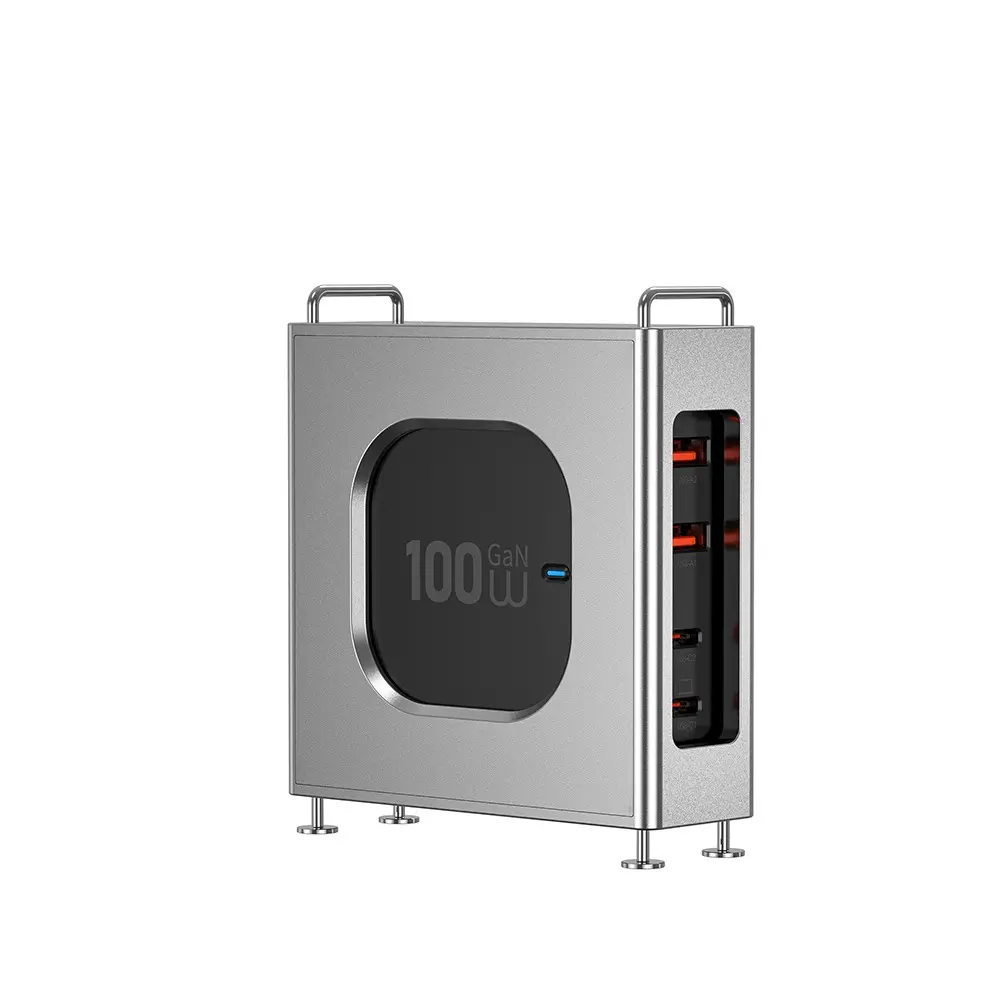 Wiwu Wi-G013 Warrior GaN Tech 100W Şarj Adaptörü, 4 Portlu