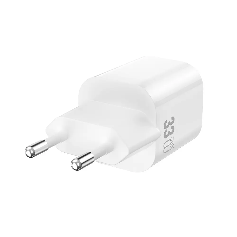 Wiwu Wi-G018 Cube 33W GaN Şarj Adaptörü ve Type-C to Lightning Kablo Seti