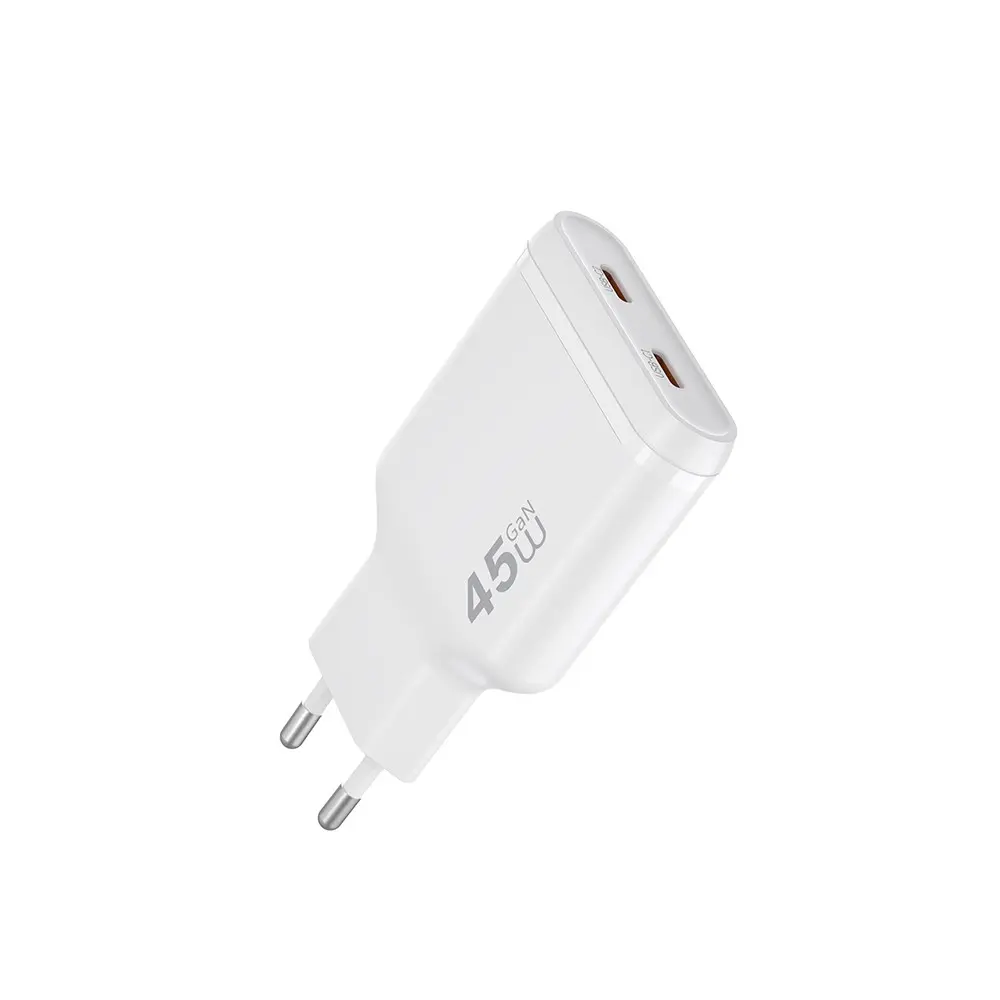 Wiwu Wi-G034 Essen Slim GaN 45W Çift USB-C PD Şarj Adaptörü