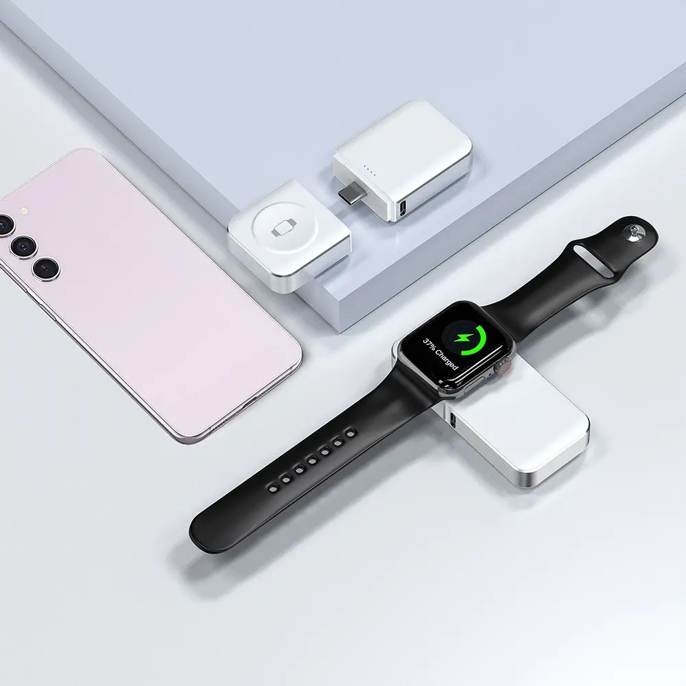 Wiwu Wi-M21 Elf Serisi 3'ü 1 Arada Mini Kablosuz Powerbank, 1100 mAh