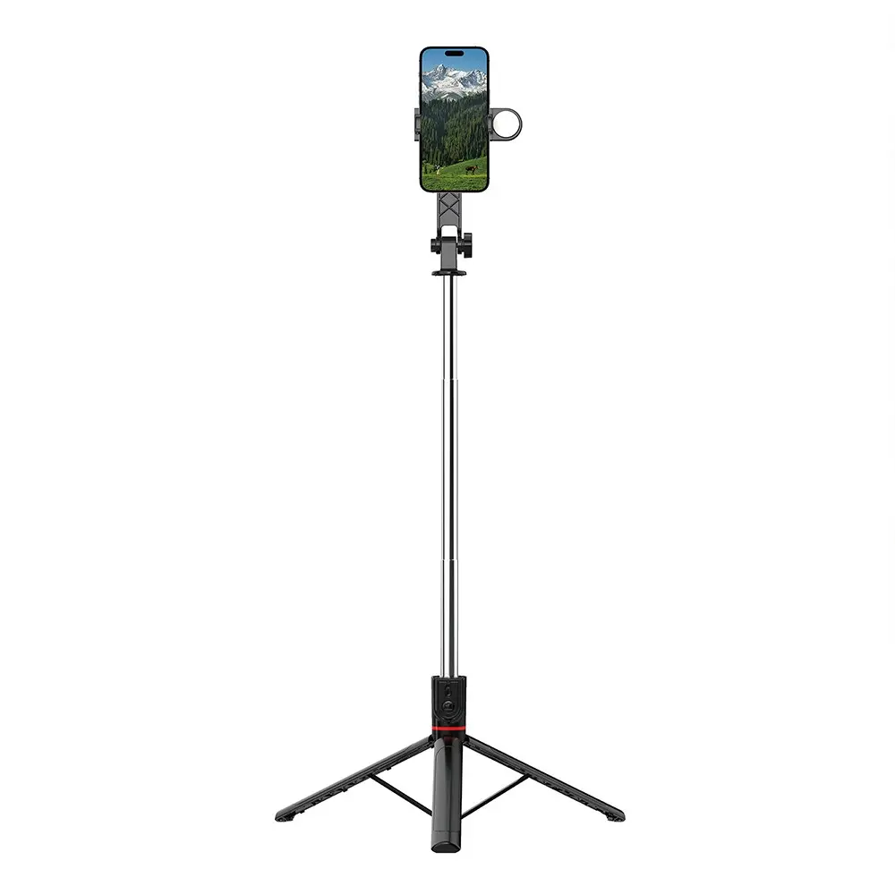Wiwu Wi-SE015 Dolgu Işıklı Teleskopik Tripod ve Selfie Çubuğu