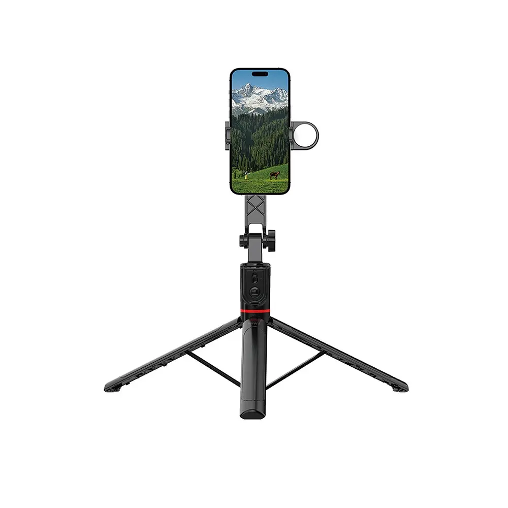 Wiwu Wi-SE015 Dolgu Işıklı Teleskopik Tripod ve Selfie Çubuğu