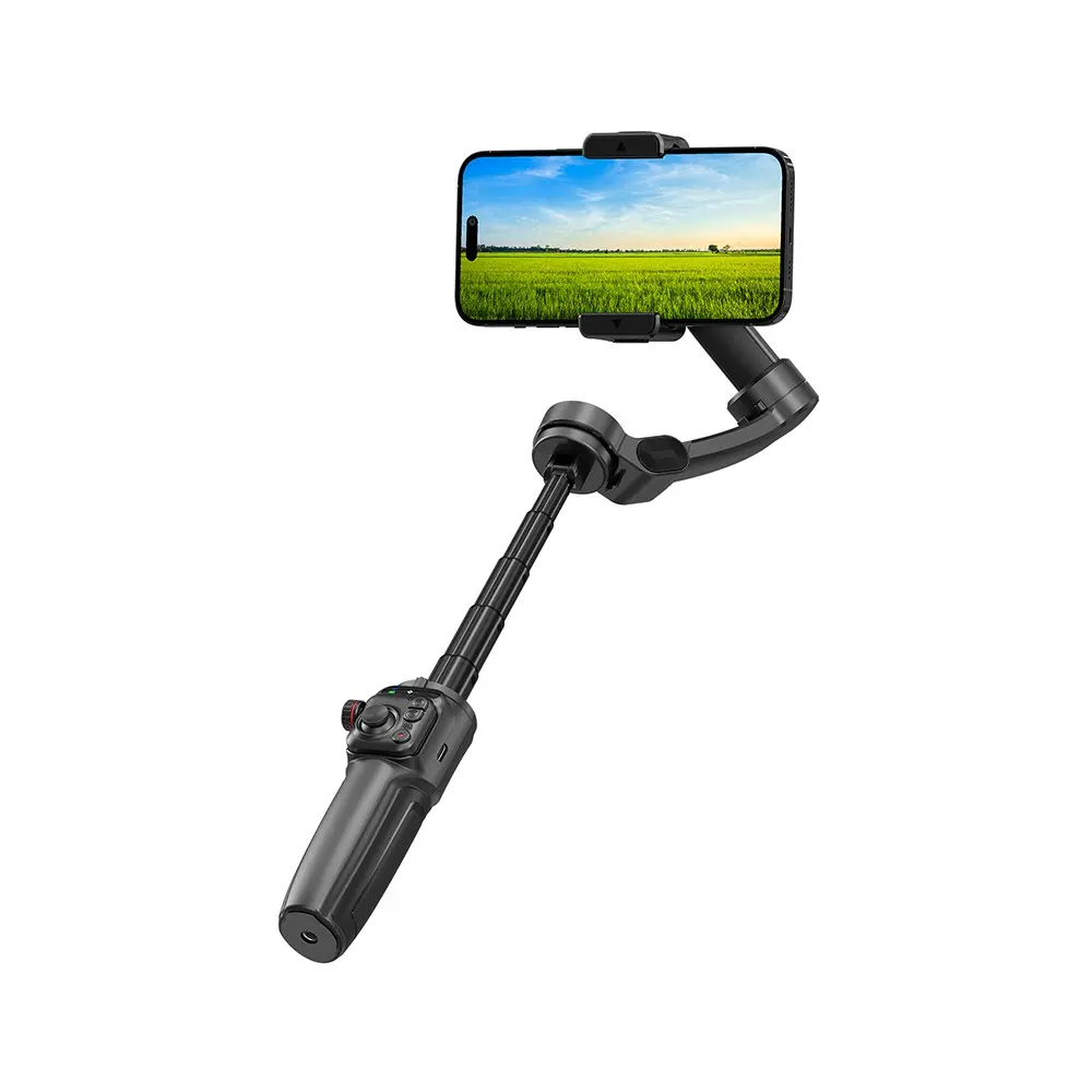 Wiwu Wi-SE016 Yapay Zeka Takipli Dolgu Işıklı Gimbal Stabilizatör