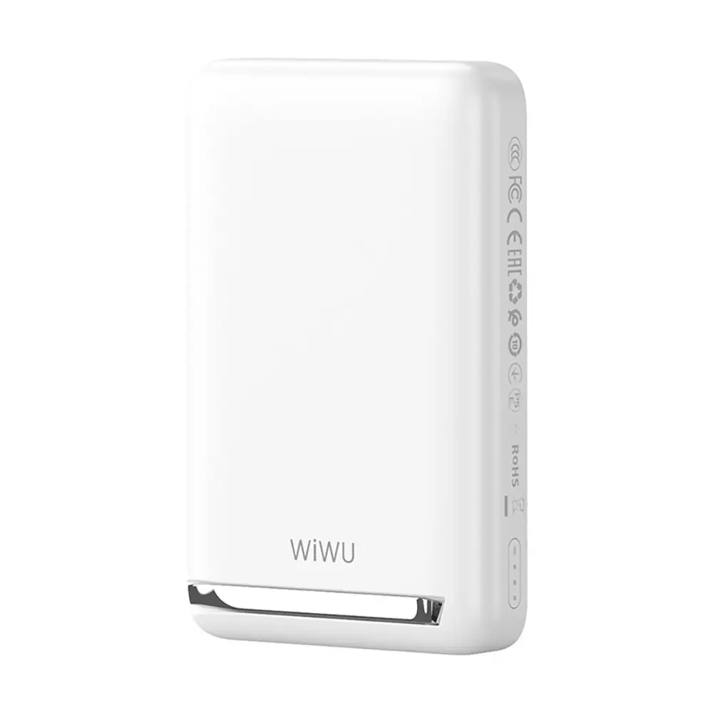 Wiwu Wi-P043 MagSafe Uyumlu Standlı Kablosuz Powerbank, 10.000 mAh 15 W