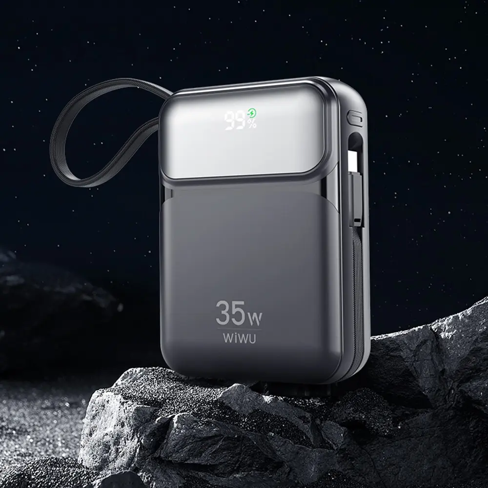 Wiwu Wi-P052 Galaxy Serisi Type-C Lightning Çıkışlı Taşınabilir Powerbank PD 35W 10000mAh
