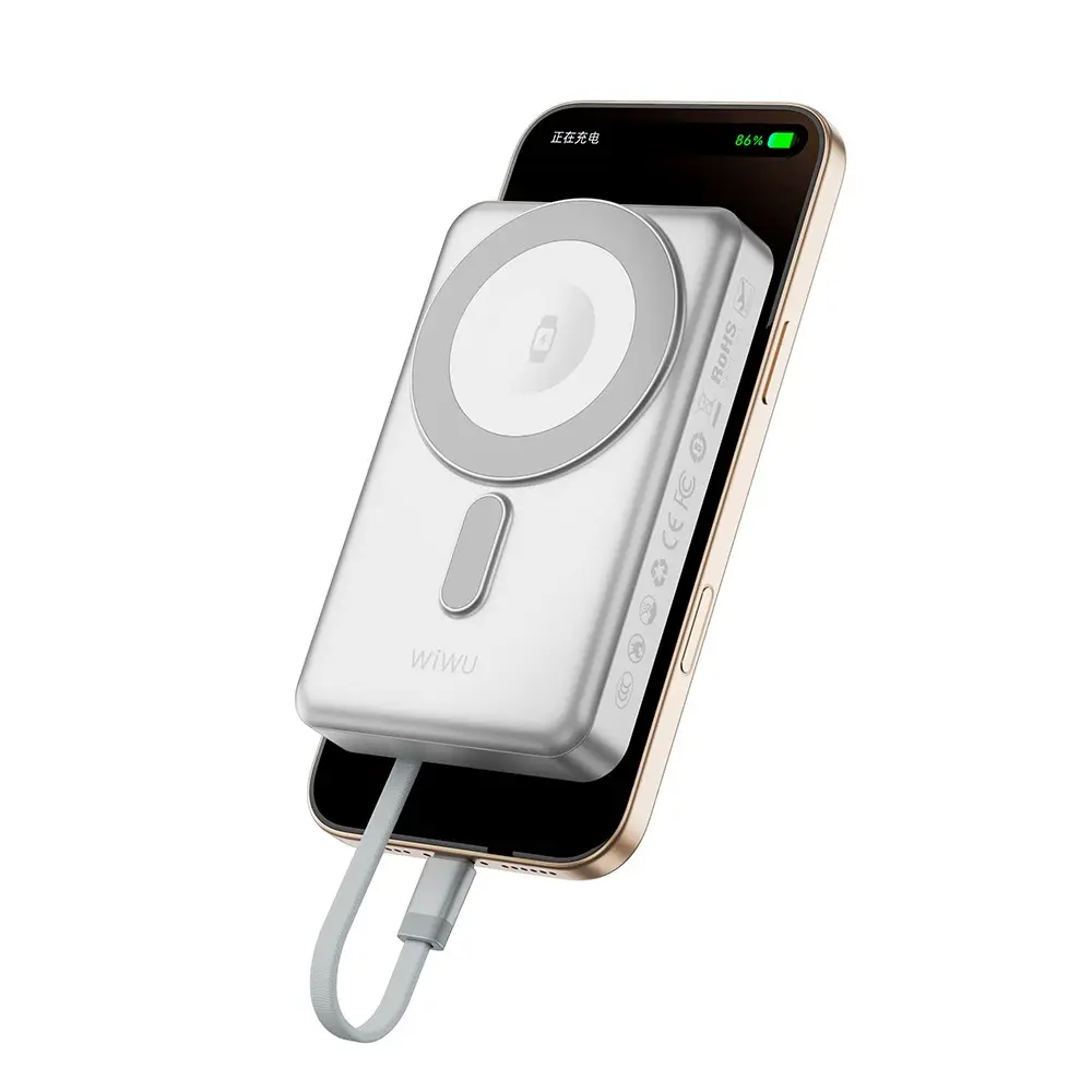 Wiwu Wi-P056 10000mAh Kablosuz Şarj ve PD Hızlı Şarj Powerbank