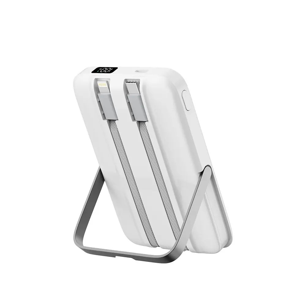 Wiwu Wi-P077 Pionner 10000mAh Standlı Powerbank, 20W PD ve 15W Kablosuz Şarj