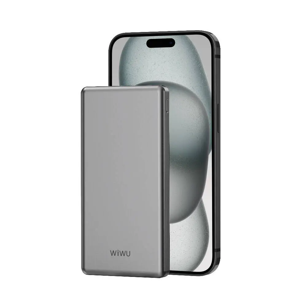 Wiwu Wi-P013 Slim Powerbank 10000mAh 22.5W, Ultra İnce LED Göstergeli