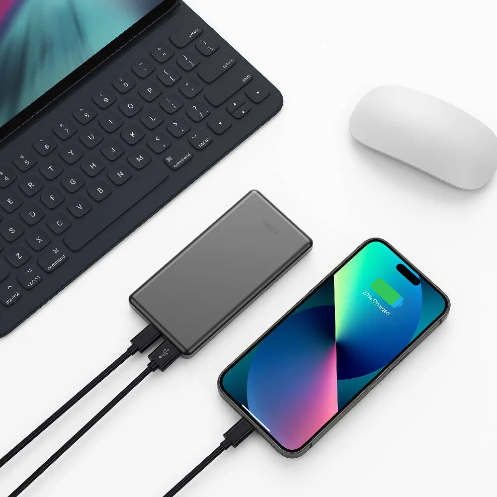 Wiwu Wi-P013 Slim Powerbank 10000mAh 22.5W, Ultra İnce LED Göstergeli