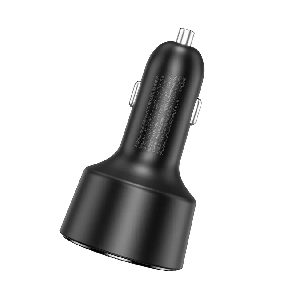 Wiwu Wi-QC026 200W Araç Şarj Aleti, Çift USB-C + USB-A Portlu