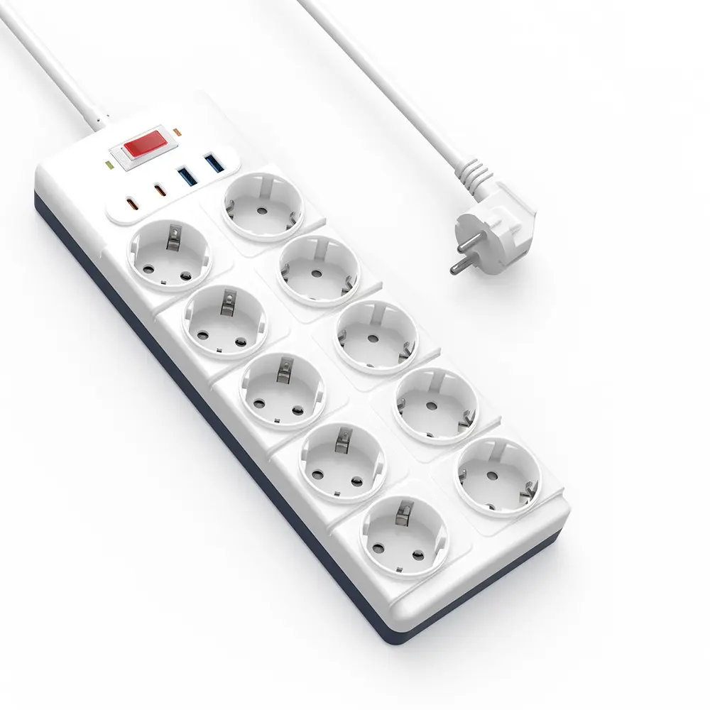 Wiwu Wi-S008 20W GaN 14'ü 1 Arada Çoklu Priz, 8 AC Soket ve 3 USB