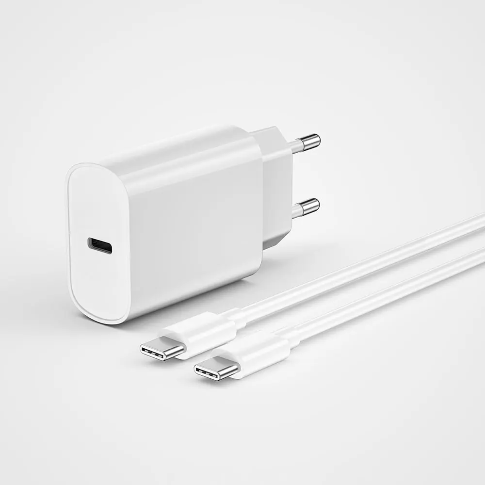 Wiwu Wi-U001 Quick 20W Type-C PD Şarj Adaptörü ve Type-C Kablo Seti