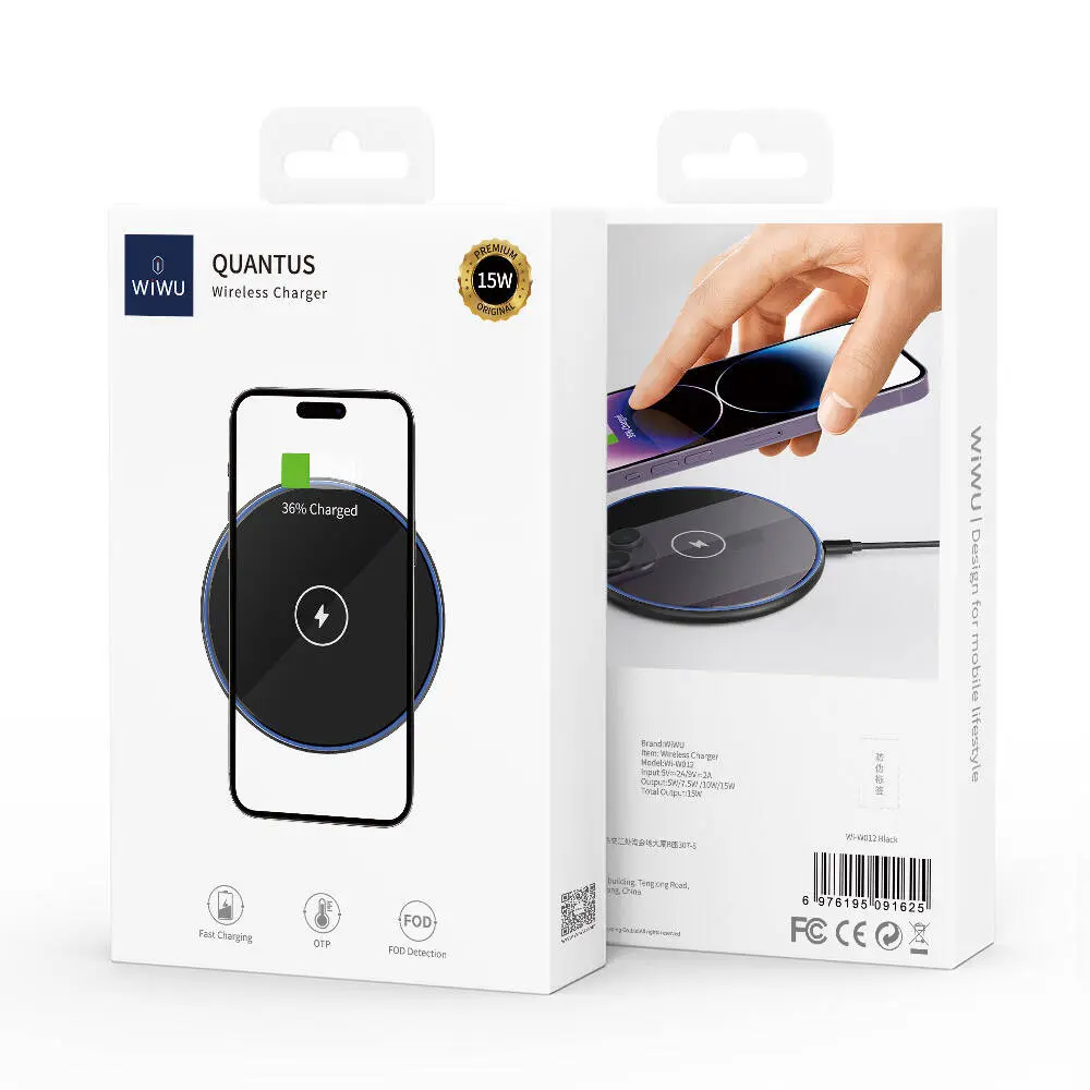 Wiwu Wi-W012 Quantus 15W Kablosuz Masaüstü Şarj Cihazı