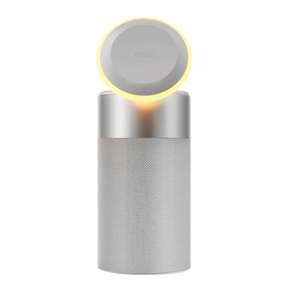 Wiwu Wi-W022 Bluetooth Hoparlör, Kablosuz Şarj Standlı ve Ambiyans Işıklı