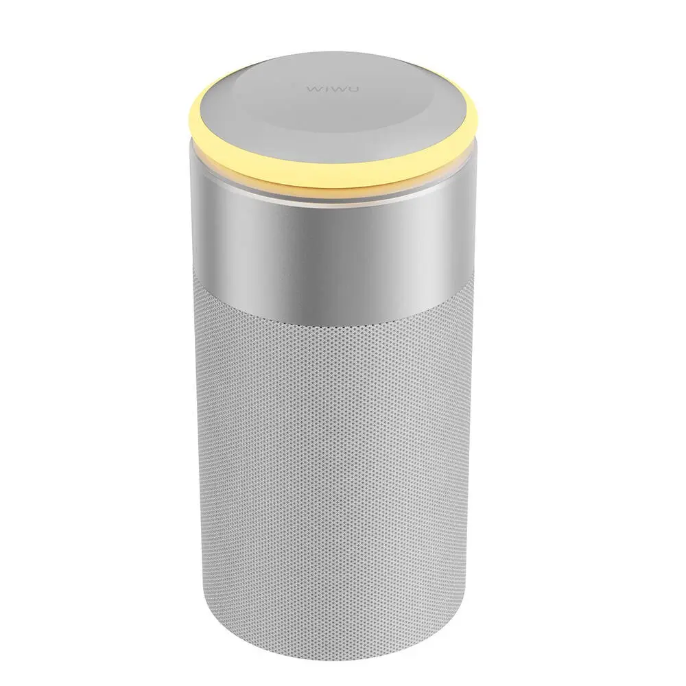 Wiwu Wi-W022 Bluetooth Hoparlör, Kablosuz Şarj Standlı ve Ambiyans Işıklı