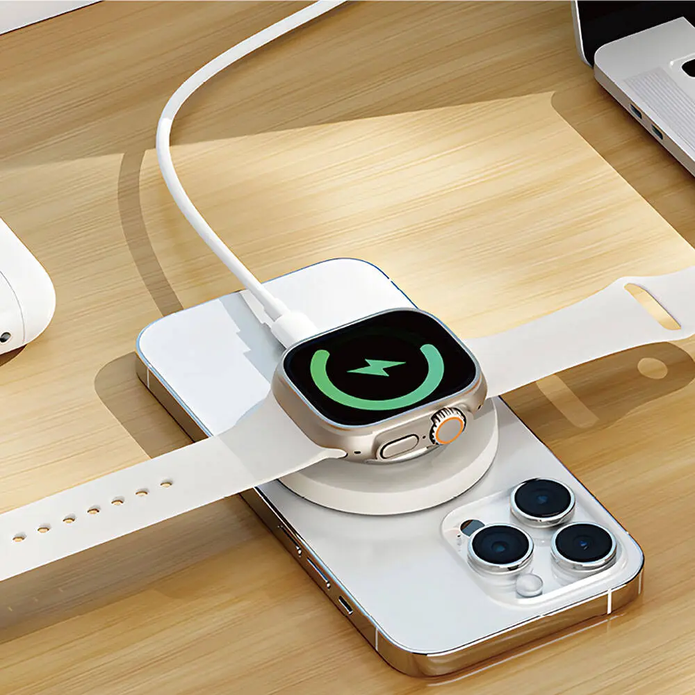 Wiwu Wi-W027 Standlı MagSafe Uyumlu Kablosuz Şarj Aleti, 15W