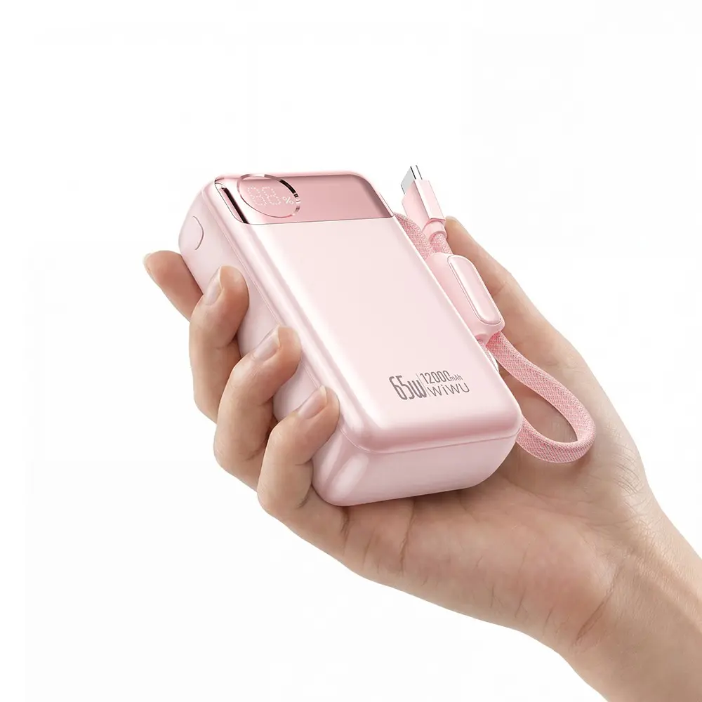 Wiwu T132 Power Plus Type-C Kablolu PD Powerbank 65W 12000mAh