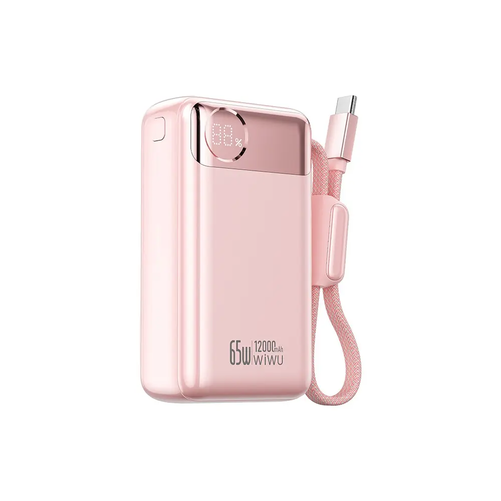 Wiwu T132 Power Plus Type-C Kablolu PD Powerbank 65W 12000mAh